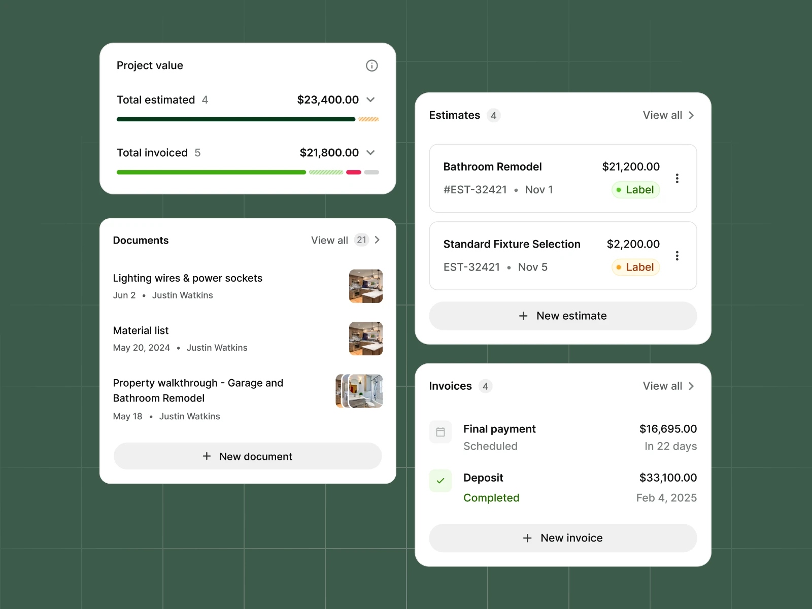 Dashboard screenshot